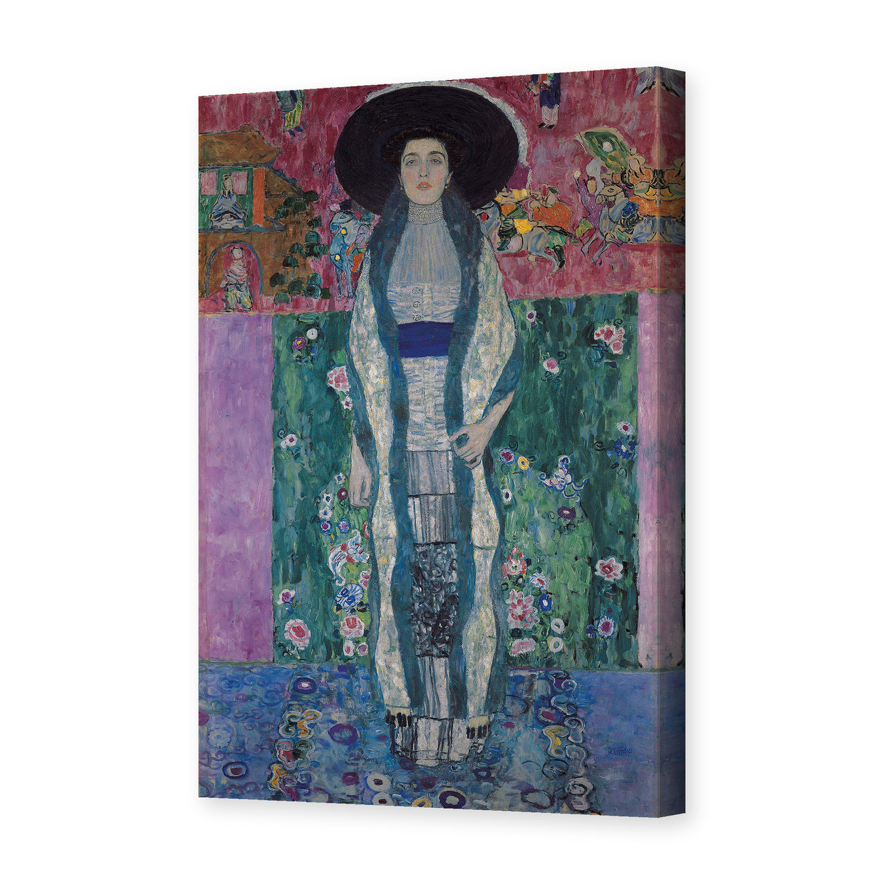 Gustav Klimt's 'Adele Bloch-Bauer II' painting reproduced as a gallery-wrapped canvas print