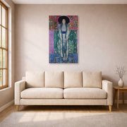 Unframed poster print of Gustav Klimt's 'Adele Bloch-Bauer II' displayed on a wall in a living room (image 1 of 2)