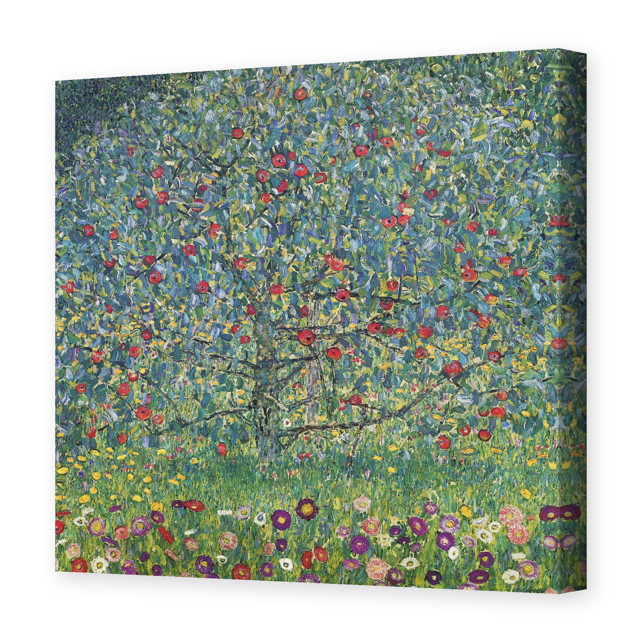 Gustav Klimt's 'Apple Tree' painting reproduced as a gallery-wrapped canvas print
