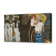 Gustav Klimt's 'Beethoven Frieze' painting reproduced as a gallery-wrapped canvas print