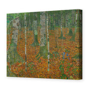 Gustav Klimt's 'Birch Forest' painting reproduced as a gallery-wrapped canvas print