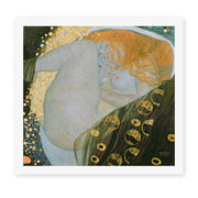 Gustav Klimt's 'Danae' painting reproduced as a rolled canvas print