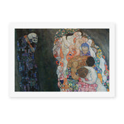 Gustav Klimt's 'Death and Life' painting reproduced as a rolled canvas print