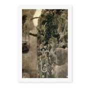 Gustav Klimt's 'Faculty Paintings' painting reproduced as a rolled canvas print