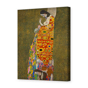 Gustav Klimt's 'Hope II 1907' painting reproduced as a gallery-wrapped canvas print