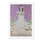 Gustav Klimt's 'Mäda Primavesi' painting reproduced as a rolled canvas print