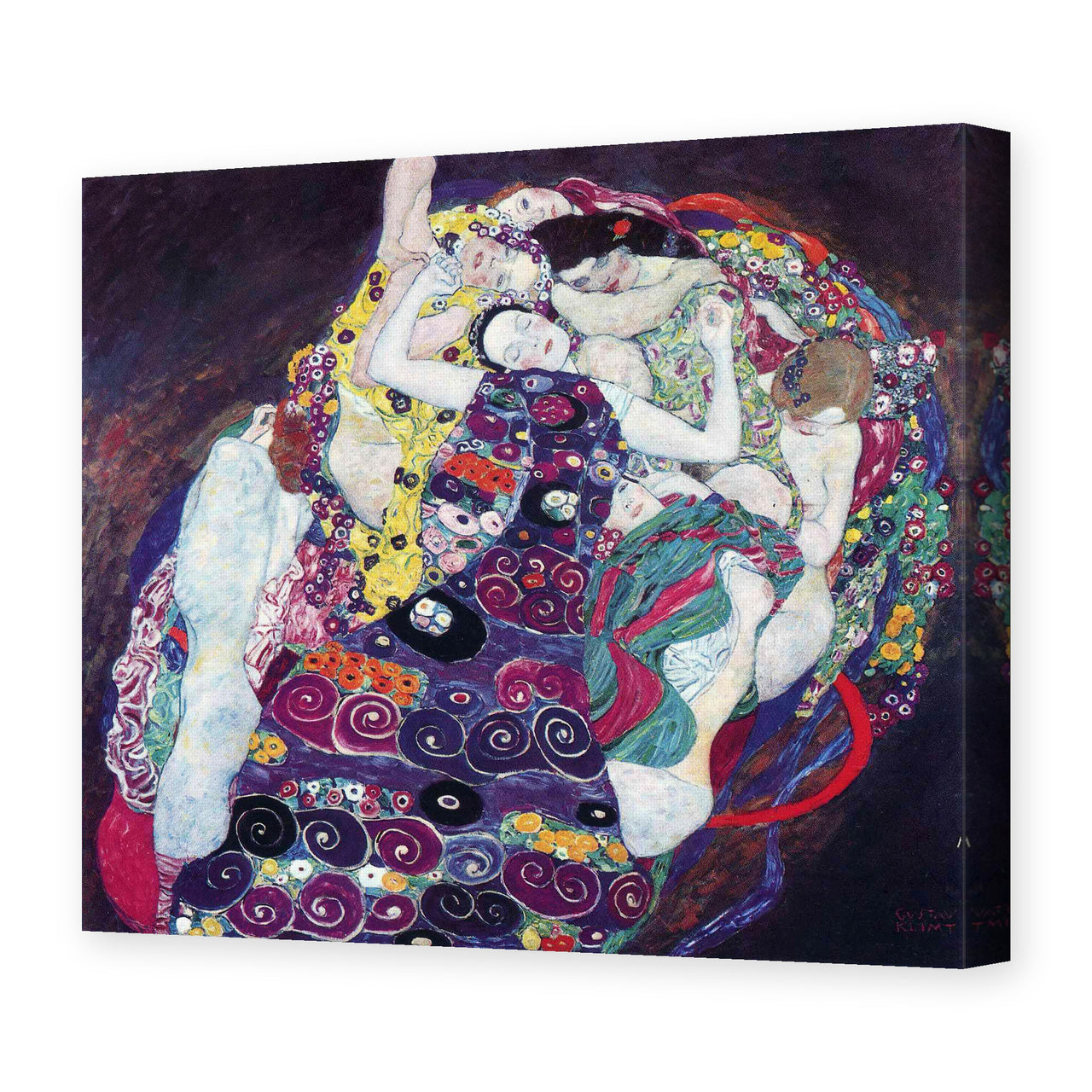 Gustav Klimt's 'The Virgin' painting reproduced as a gallery-wrapped canvas print