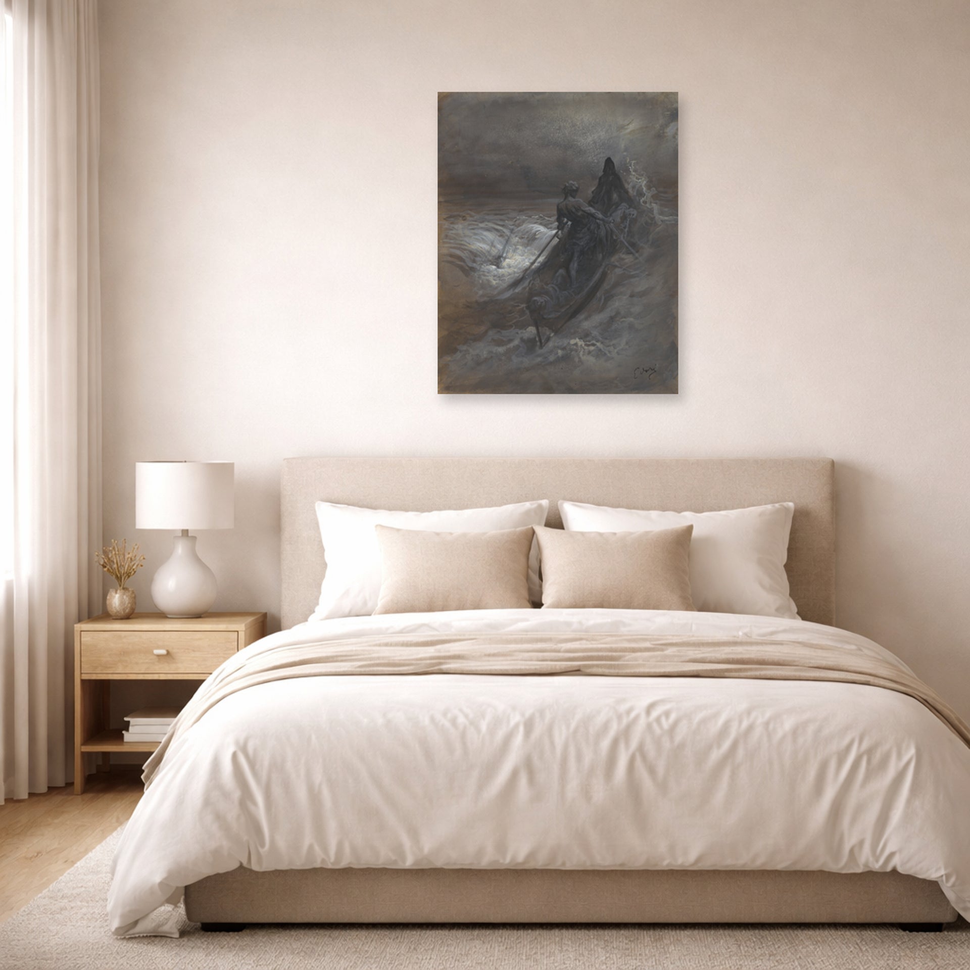 Gustave Dore - After the Shipwreck - poster print lifestyle bedroom unframed