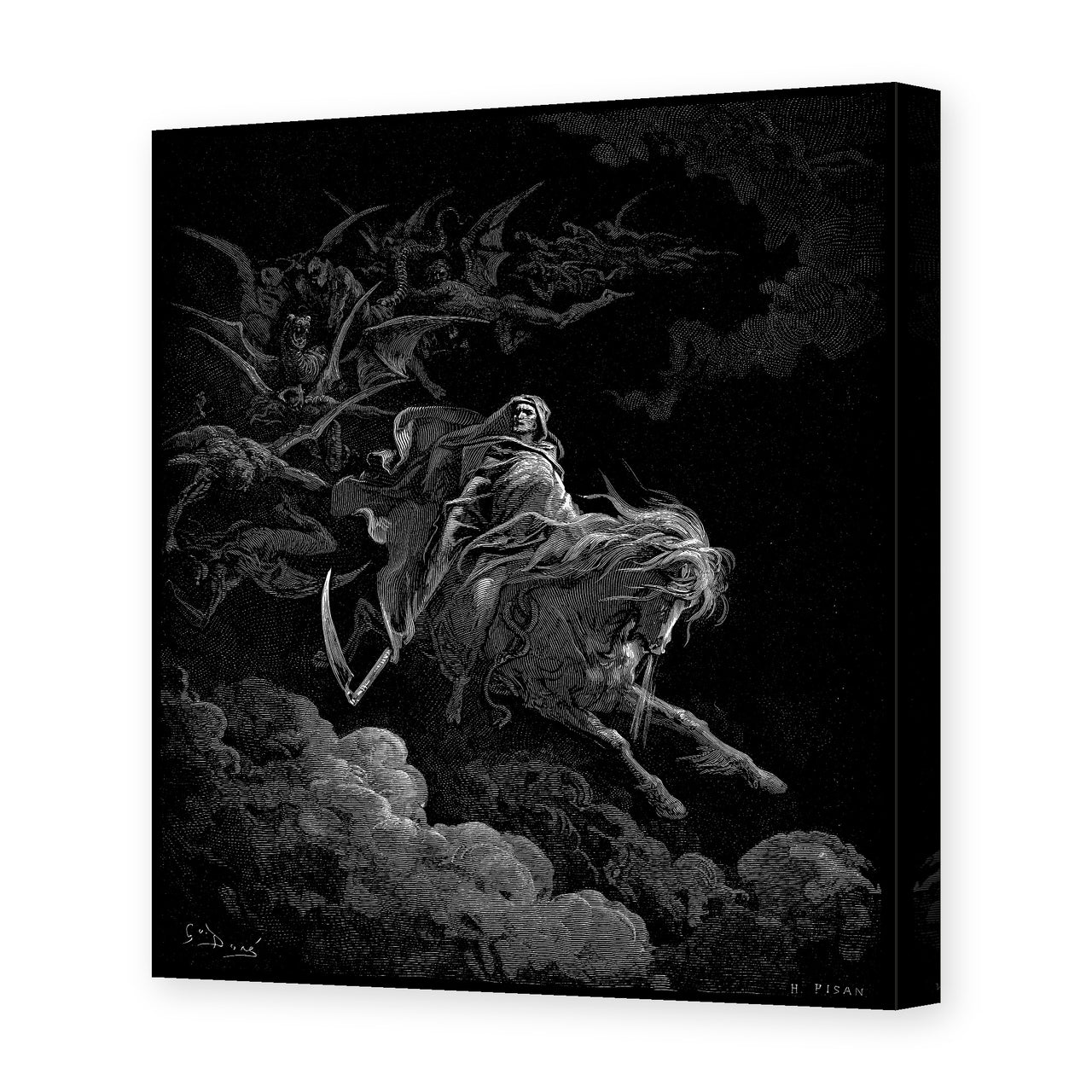 Gustave Dore - Death on the Pale Horse - gallery wrap hero