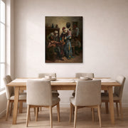 Gustave Dore - Don Quixote and Sancho Panza Entertained by Basil and Quiteria - gallery wrap lifestyle dining
