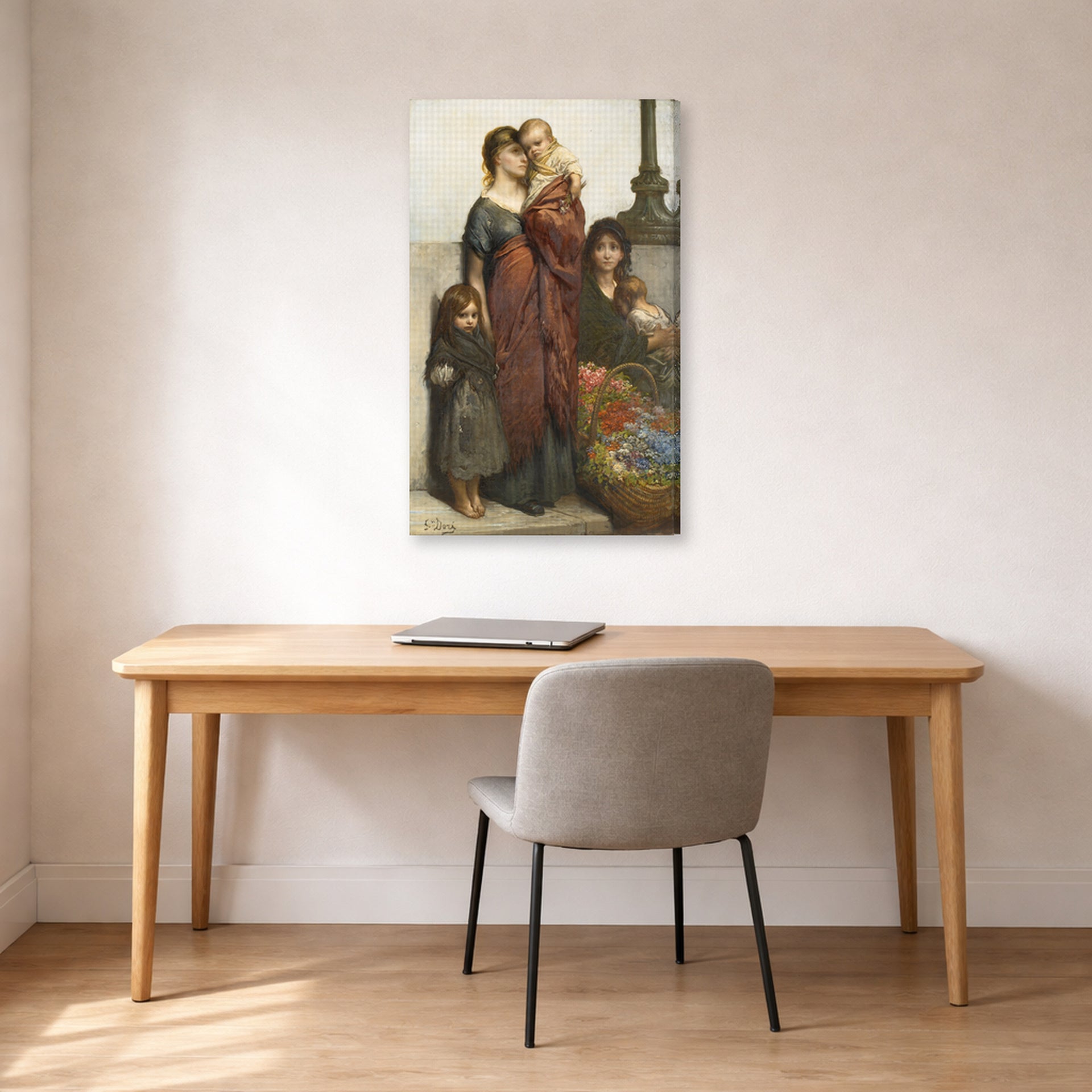 Gustave Dore - Flower Sellers of London - gallery wrap lifestyle office