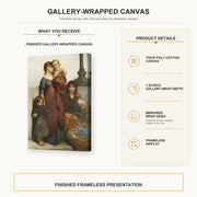 Gustave Dore - Flower Sellers of London - gallery wrap product details infographic