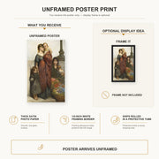Gustave Dore - Flower Sellers of London - poster print combined product and display infographic