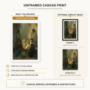 Gustave Dore - La Siesta, Memory of Spain - Gustave Dore La Siesta Memory of Spain canvas print combined product and display infographic frame and bars not included