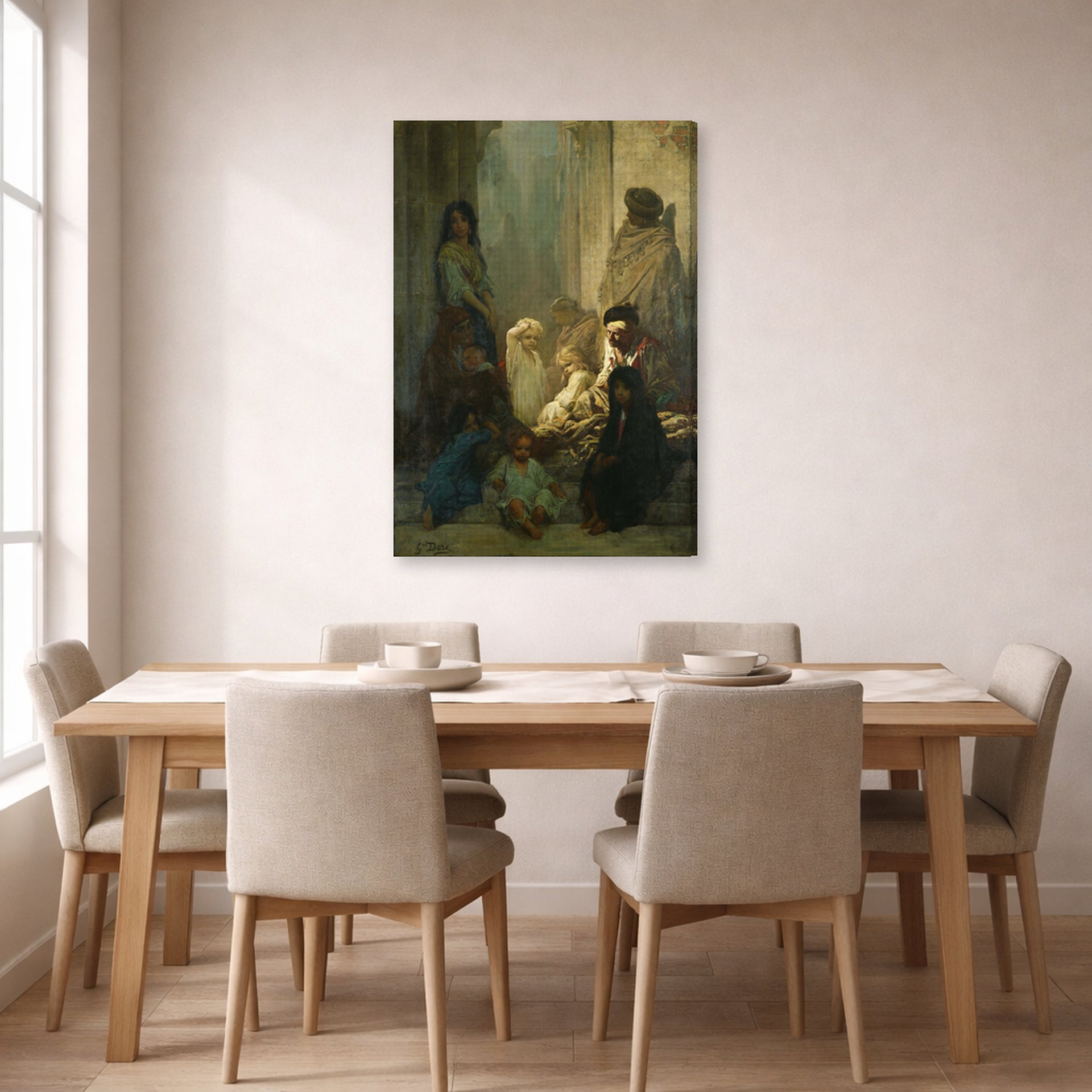 Gustave Dore - La Siesta, Memory of Spain - Gustave Dore La Siesta Memory of Spain gallery wrap lifestyle dining