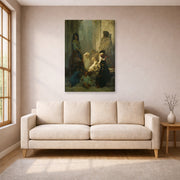 Gustave Dore - La Siesta, Memory of Spain - Gustave Dore La Siesta Memory of Spain gallery wrap lifestyle living room 1