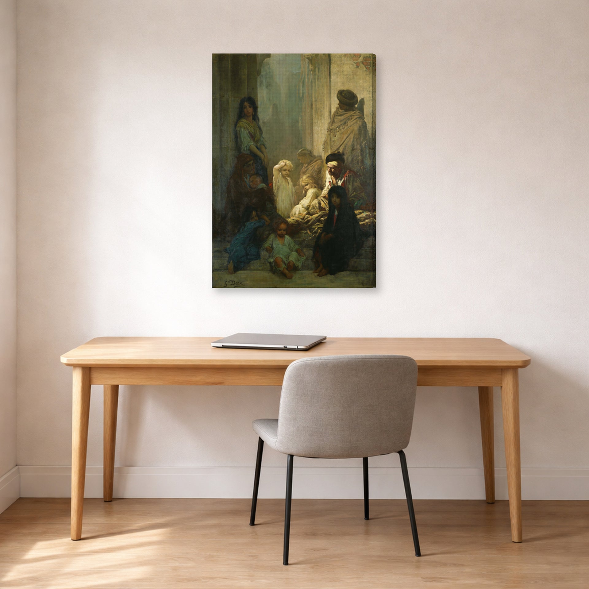 Gustave Dore - La Siesta, Memory of Spain - Gustave Dore La Siesta Memory of Spain gallery wrap lifestyle office