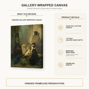 Gustave Dore - La Siesta, Memory of Spain - Gustave Dore La Siesta Memory of Spain gallery wrap product details infographic