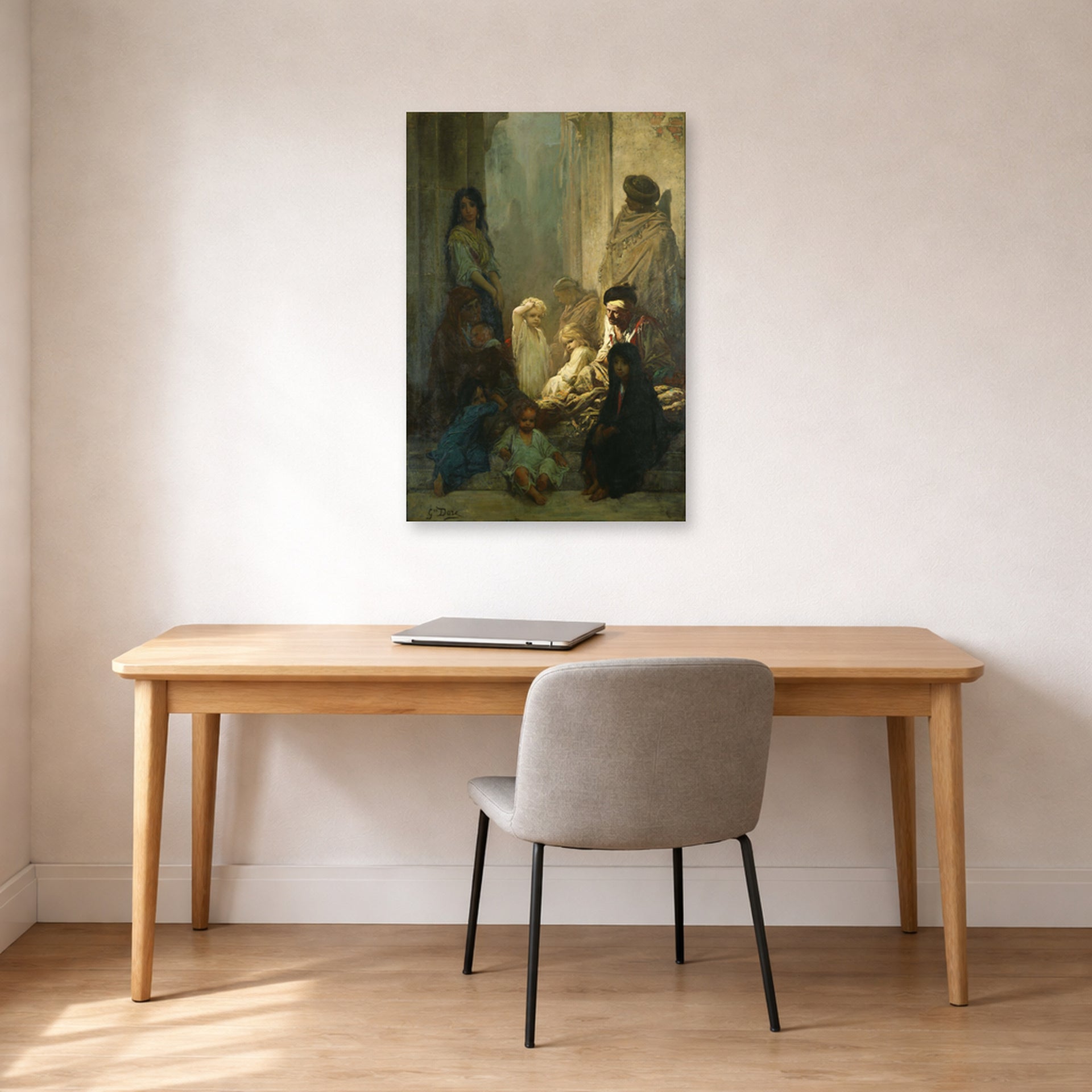 Gustave Dore - La Siesta, Memory of Spain - Gustave Dore La Siesta Memory of Spain poster print lifestyle office unframed