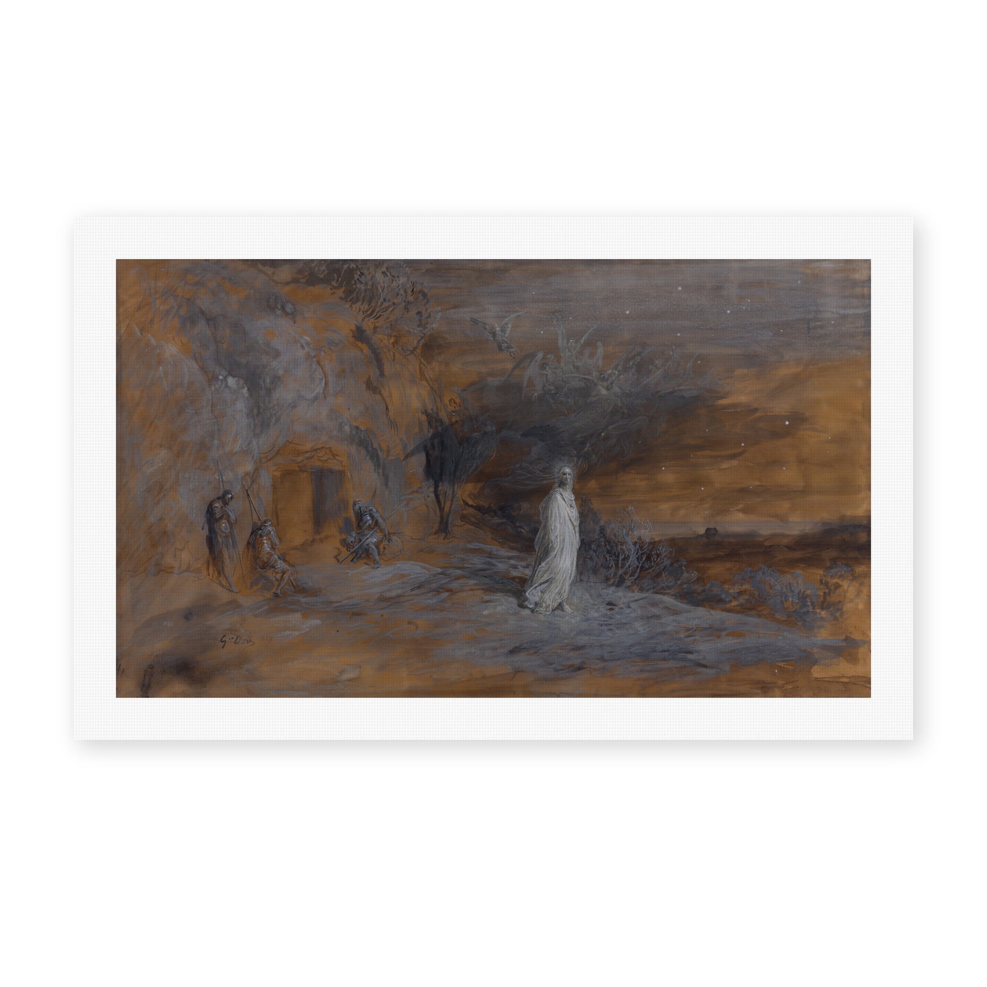 Gustave Dore - Le Christ Sortant Du Tombeau - canvas print hero
