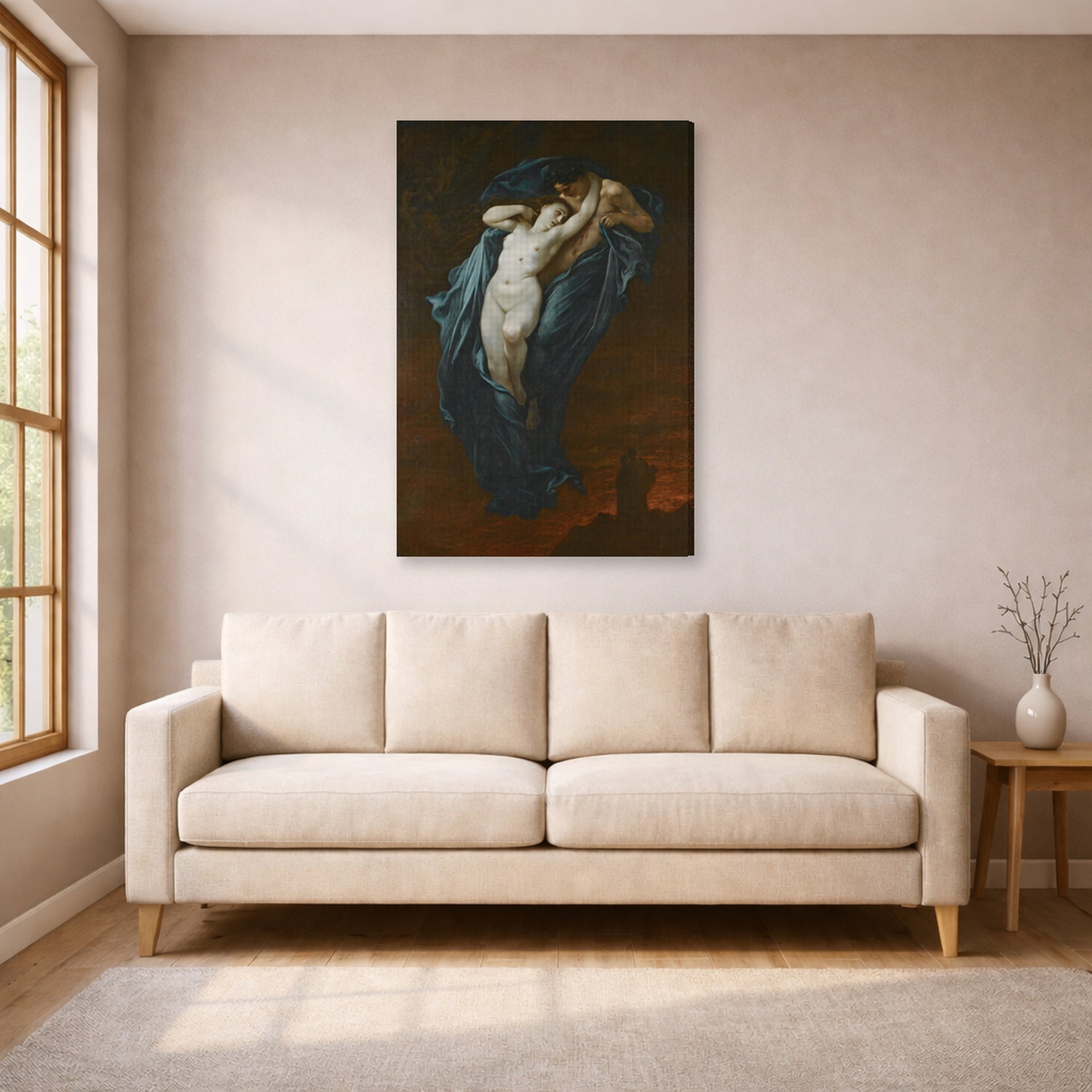 Gustave Dore - Paolo and Francesca Da Rimin - gallery wrap lifestyle living room 1