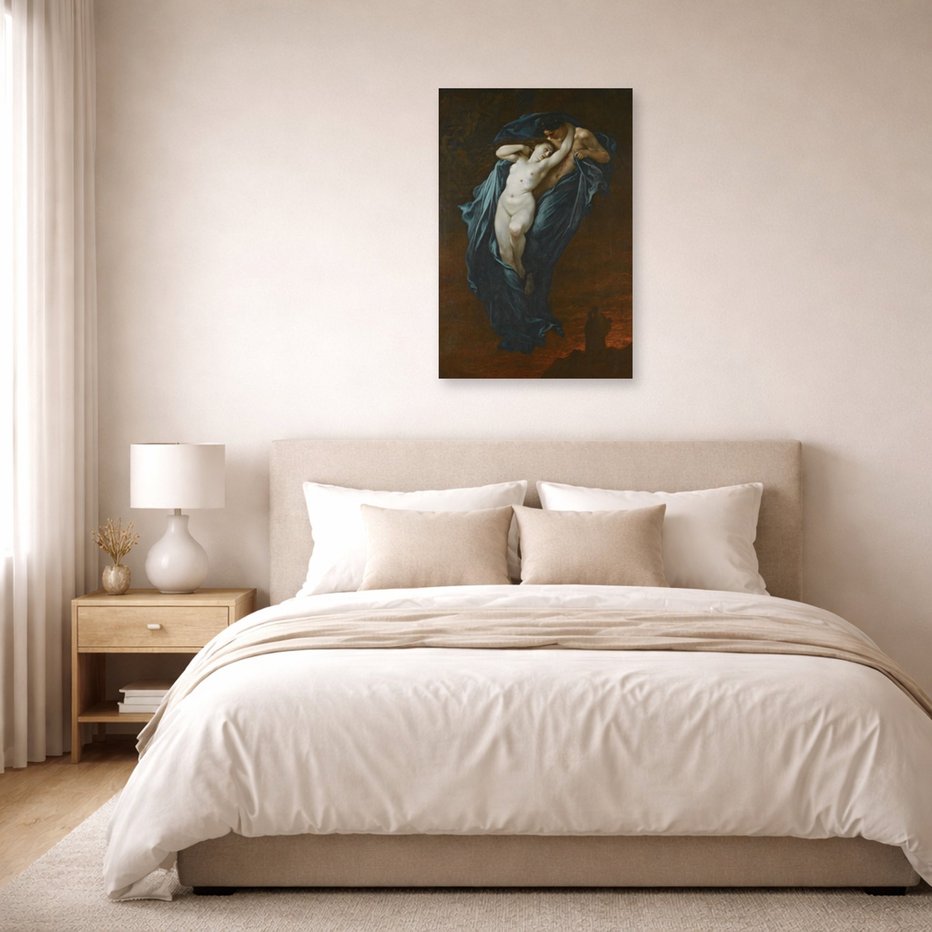 Gustave Dore - Paolo and Francesca Da Rimin - poster print lifestyle bedroom unframed