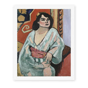 Henri Matisse's Algerian Woman painting reproduced as a rolled canvas print