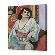 Henri Matisse's Algerian Woman painting reproduced as a gallery-wrapped canvas print