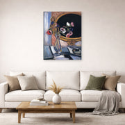 Unframed poster print of Henri Matisse's Anemone and Mirror displayed in a living room, view 2