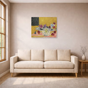 Unframed poster print of Henri Matisse's Anémones Et Grenades displayed in a living room, view 1