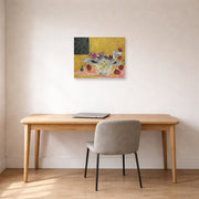 Unframed poster print of Henri Matisse's Anémones Et Grenades displayed in a home office