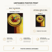 Henri Matisse - Apples poster print size comparison display infographic