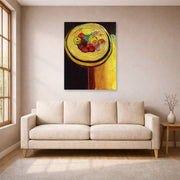 Unframed poster print of Henri Matisse's Apples displayed in a living room, view 1