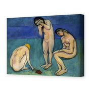 Henri Matisse's Bathers with a Turtle painting reproduced as a gallery-wrapped canvas print