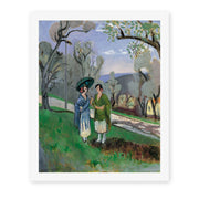 Henri Matisse's Conversation Under the Olive Trees painting reproduced as a rolled canvas print