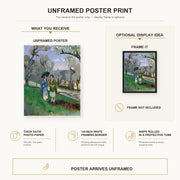 Henri Matisse - Conversation Under the Olive Trees poster print size comparison display infographic