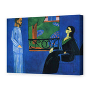 Henri Matisse's Conversation painting reproduced as a gallery-wrapped canvas print