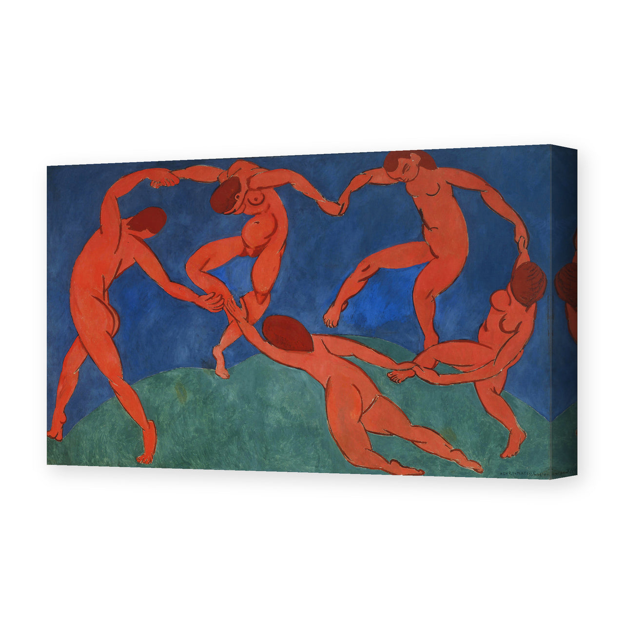 Henri Matisse's Dance painting reproduced as a gallery-wrapped canvas print