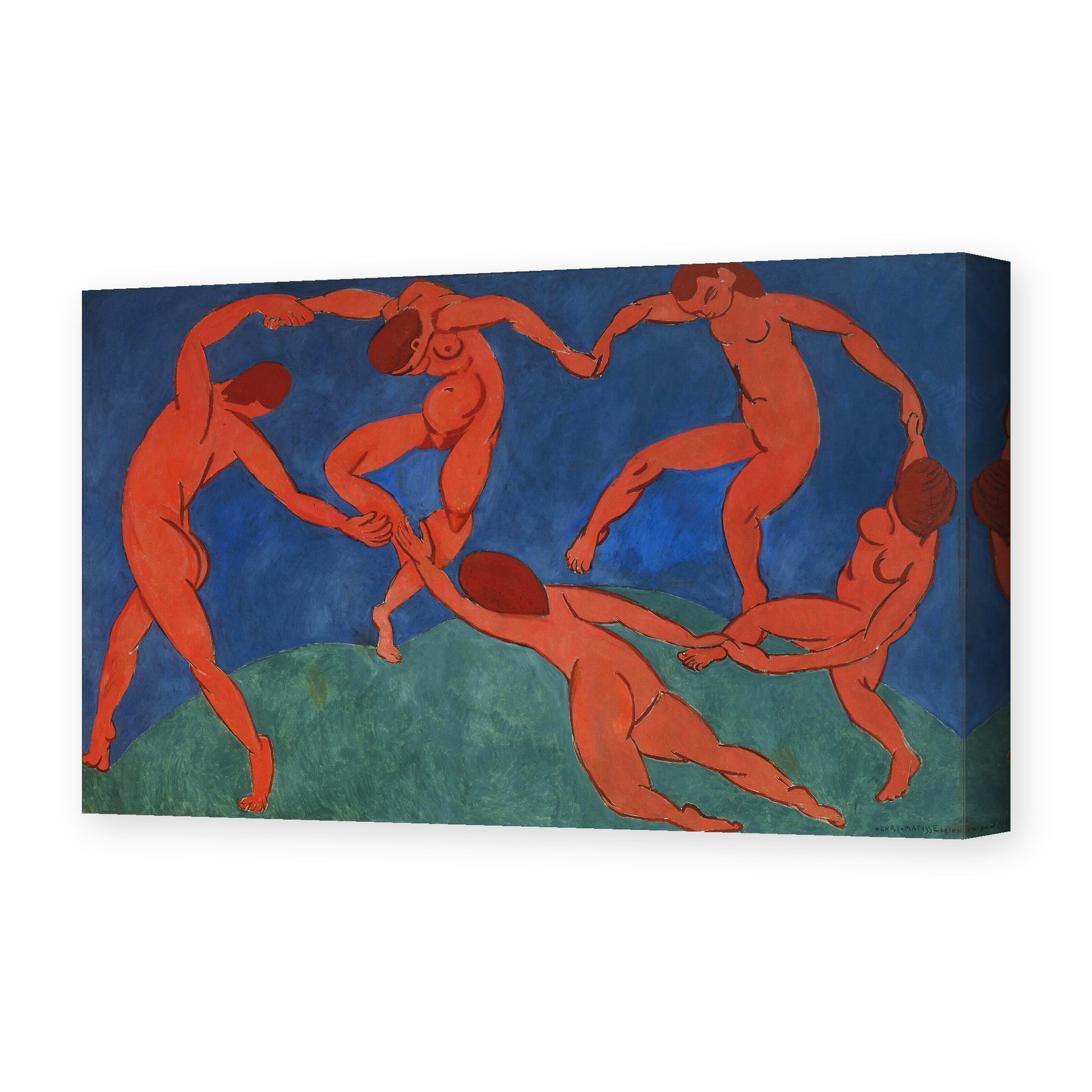 Henri Matisse's Dance painting reproduced as a gallery-wrapped canvas print