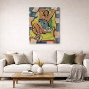 Gallery-wrapped canvas print of Henri Matisse's Dancer in repose hanging in a living room, view 2