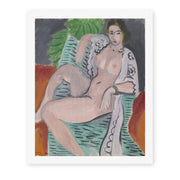 Henri Matisse's Draped Nude painting reproduced as a rolled canvas print