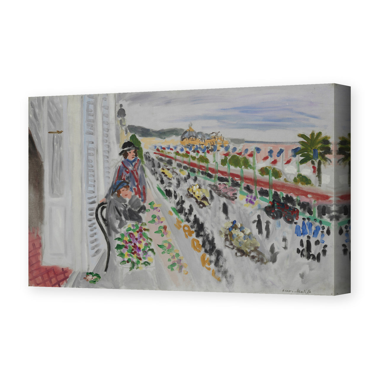 Henri Matisse's Festival of Flowers painting reproduced as a gallery-wrapped canvas print