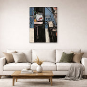 Gallery-wrapped canvas print of Henri Matisse's Goldfish and Palette hanging in a living room, view 2