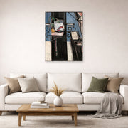 Unframed poster print of Henri Matisse's Goldfish and Palette displayed in a living room, view 2