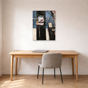Unframed poster print of Henri Matisse's Goldfish and Palette displayed in a home office