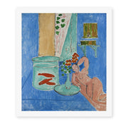 Henri Matisse's Goldfish and Sculpture painting reproduced as a rolled canvas print