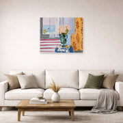 Unframed poster print of Henri Matisse's Green Vase displayed in a living room, view 2