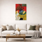 Unframed poster print of Henri Matisse's Interior with Black Fern displayed in a living room, view 2
