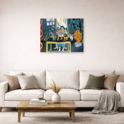 Unframed poster print of Henri Matisse's Interior with Etruscan Vase displayed in a living room, view 2