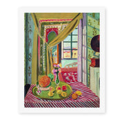 Henri Matisse's Interior with Phonograph painting reproduced as a rolled canvas print